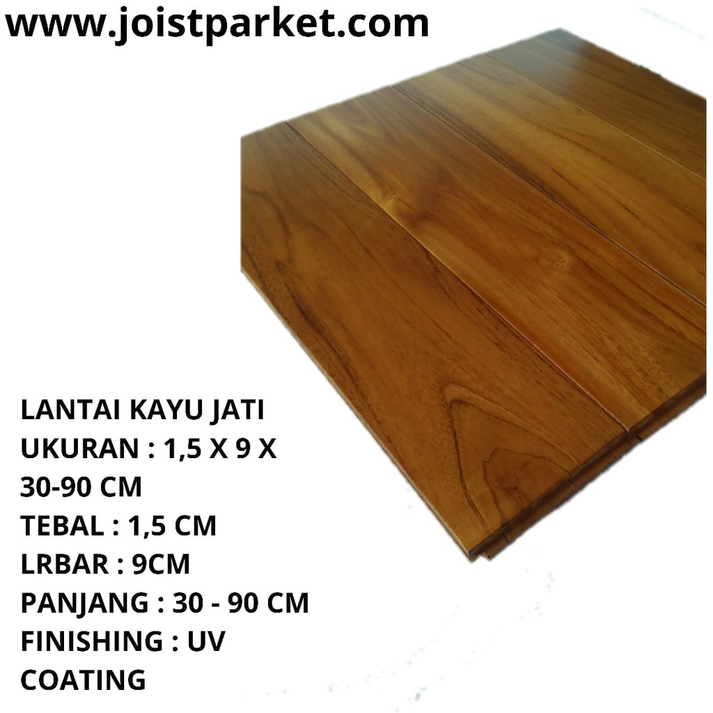 Jual Lantai Kayu Solid Parket Parkit Parquete Flooring Jati Istimewa 02 Shopee Indonesia