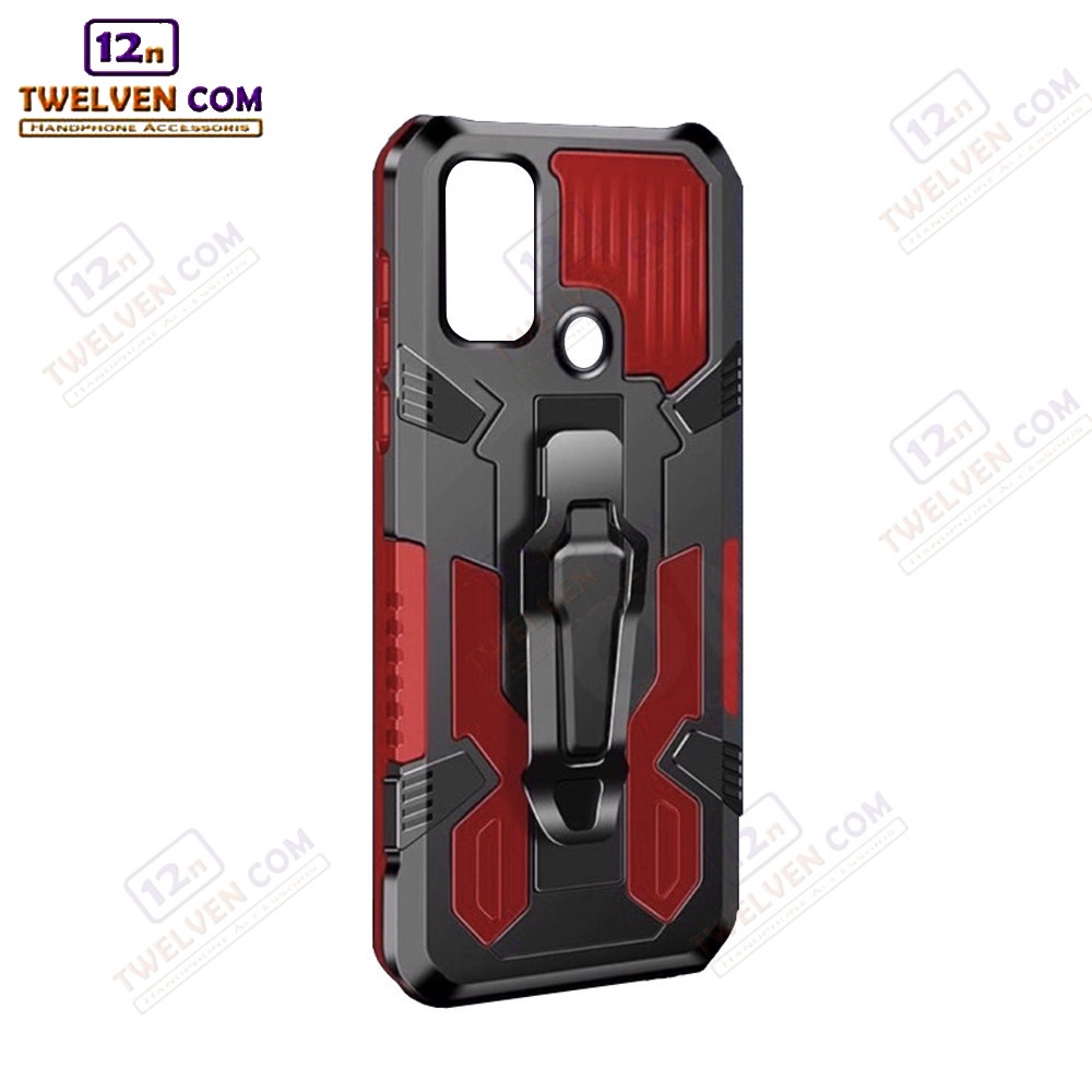 Case Shockproof Infinix Smart 5 Armor Hardcase Stand Clip