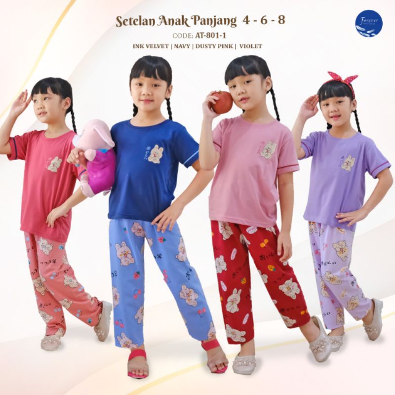 Baju tidur forever sweet setelan anak pendek panjang/CP