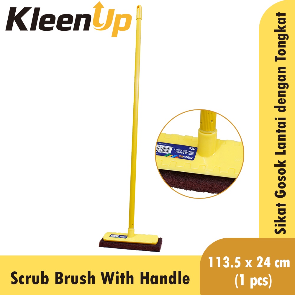 KtmStore Kleen up Sikat Gosok lantai dorong sikat wc panjang gagang 0705 Floor Brush With Handle