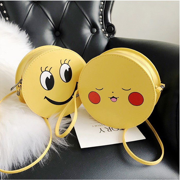 [ BISA COD ] TAS SLING BAG MOTIF EMOJI WANITA TAS SELEMPANG FASHION WANITA TAS IMPORT MURAH COD