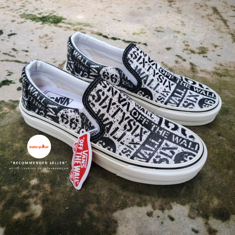 PROMO Sepatu Vans Slip On Classic Off The Wall Sixty Six Premium Include Box. Tag Made in China, Harga Murah, Kualitas Mewah