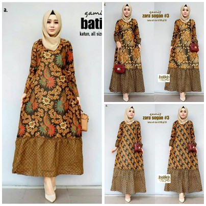 MS GAMIS BATIK SRIWEDARI MAXI SUPER JUMBO XXL LD 110