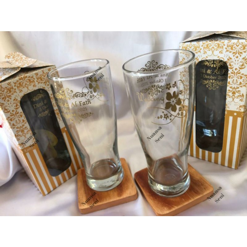 Souvenir Gelas Pernikahan Gelas Porto Citinova Gelas Tinggi Kaca Minum Gelas Jus Gelas Sablon