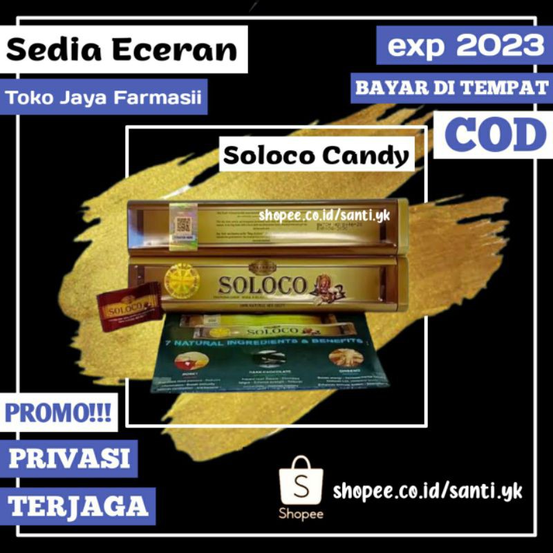 NEW Obat Kuat Pria Soloco Candy Permen Soloco Au Asli Original