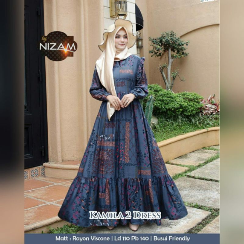DRESS RAYON VISCOE KAMILA MAXY BY NIZAM