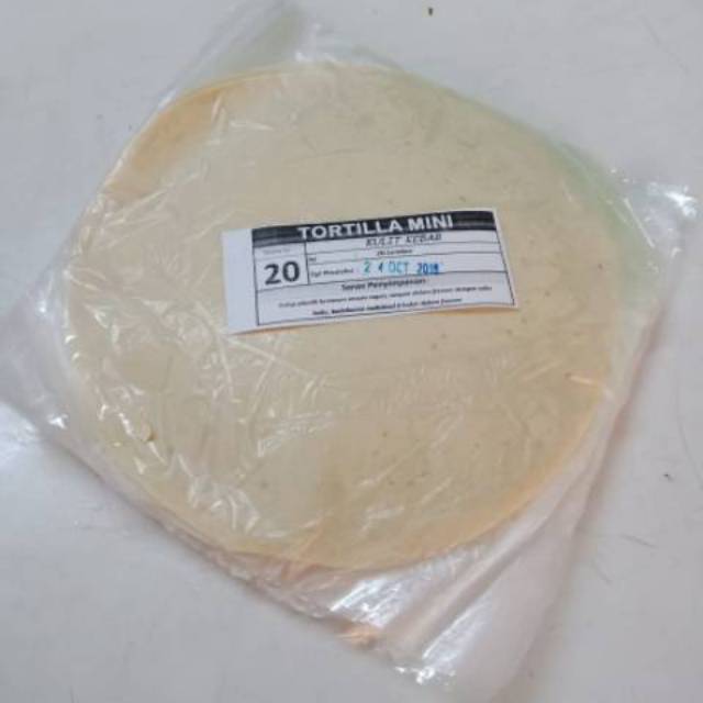 

Tortilla mini (asli) garut 20cm