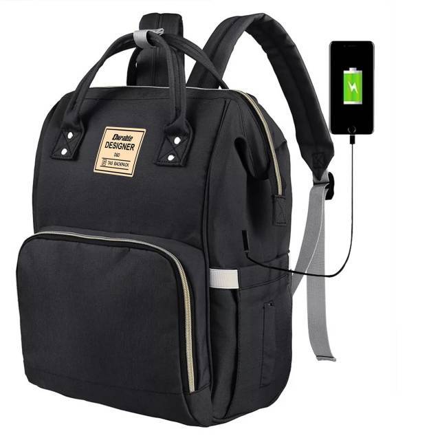 Tas ransel versi terbaru ada port usb/ Tas Bayi 2in1 / Anello Diaper Bag / Tas Perlengkapan Bayi