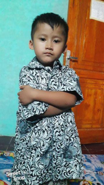 Baju Anak Laki-laki Kemeja Anak Batik Anak Pakaian Anak Cowo Anak Umur Baju Kemeja Anak Sekolah