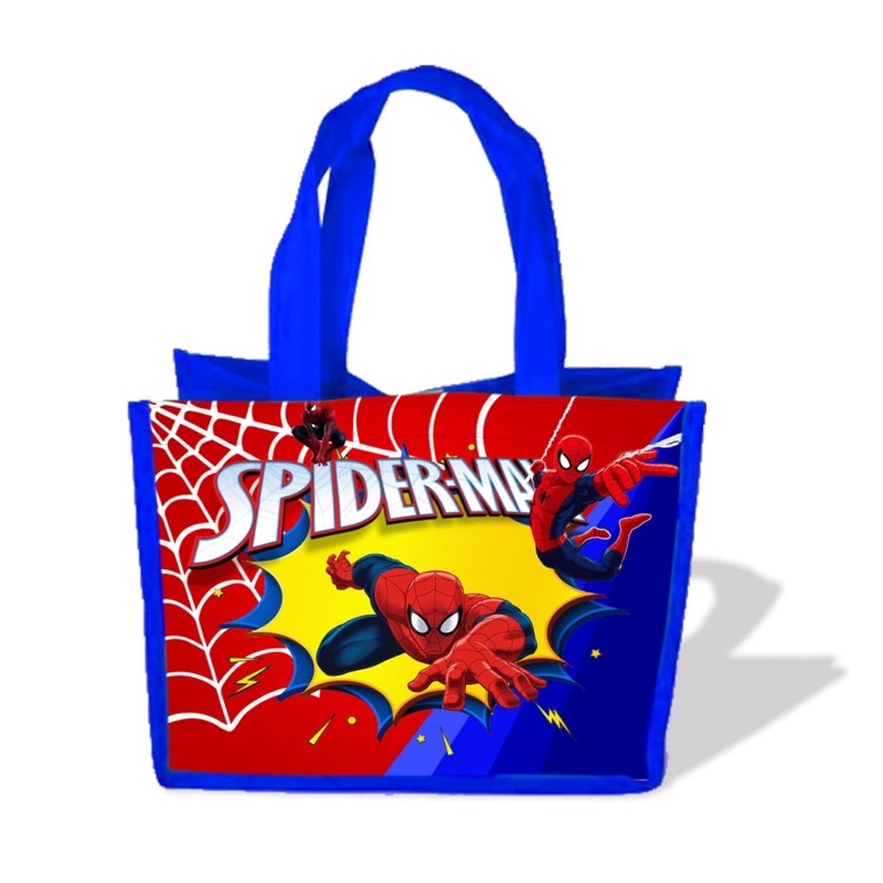 

Tas Goodie bag Spiderman ultah Tempat besek aqiqah hadiah Souvenir Nama Foto