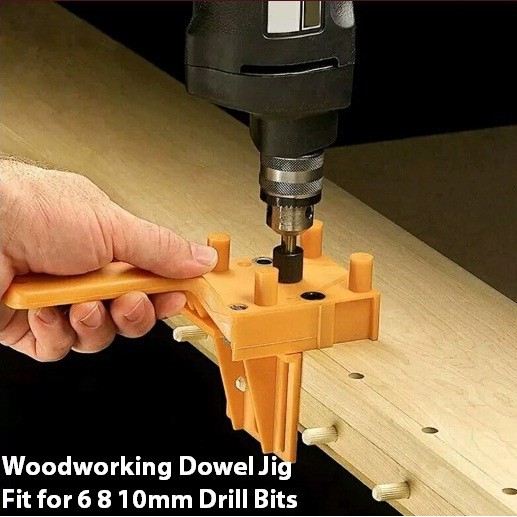 Alat Pelubang Dowel Sambung Kayu Papan Kayu Plywood Dowel Jig Drill