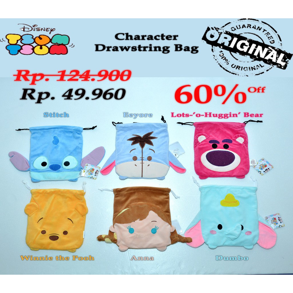 Tas Serut Disney Drawstring Bag
