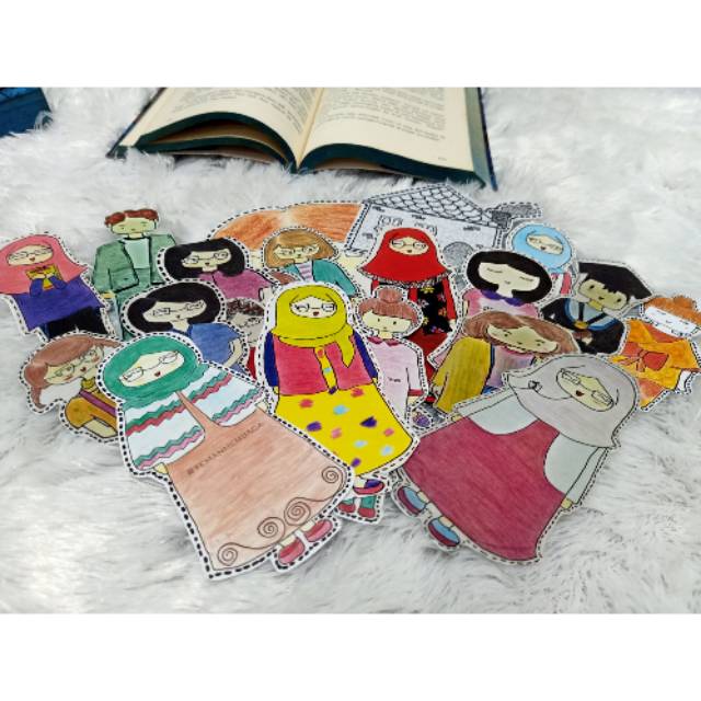 

10 PCS EMBATAS BUKU KARAKTER/BOOKMARK
