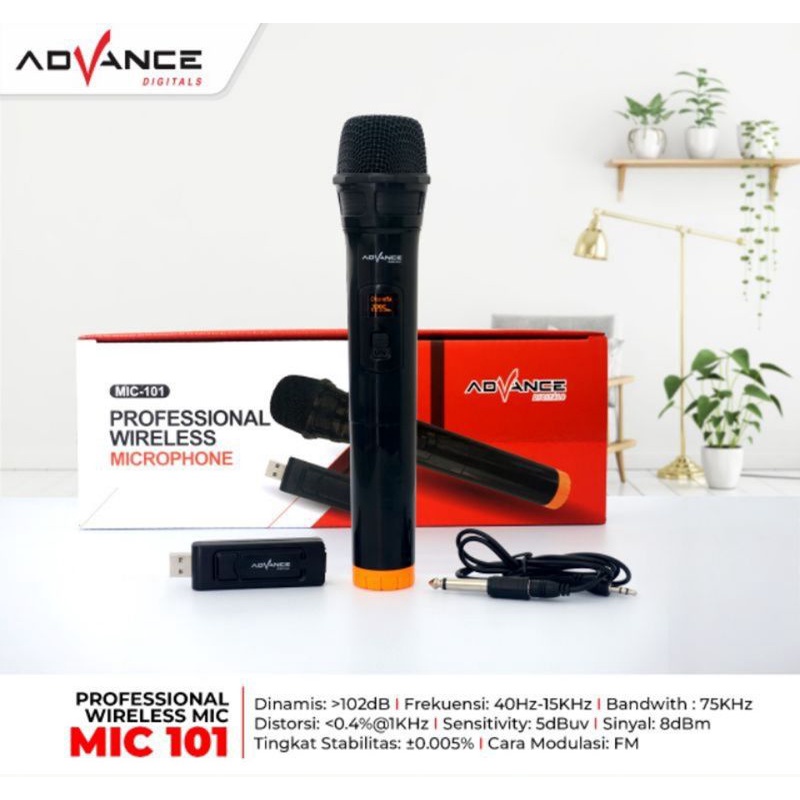 Microphone Mic Advance Wireless MIC-101