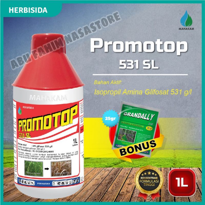 PROMOTOP 531 SL 1 LITER / RACUN RUMPUT ALANG ALANG SISTEMIK