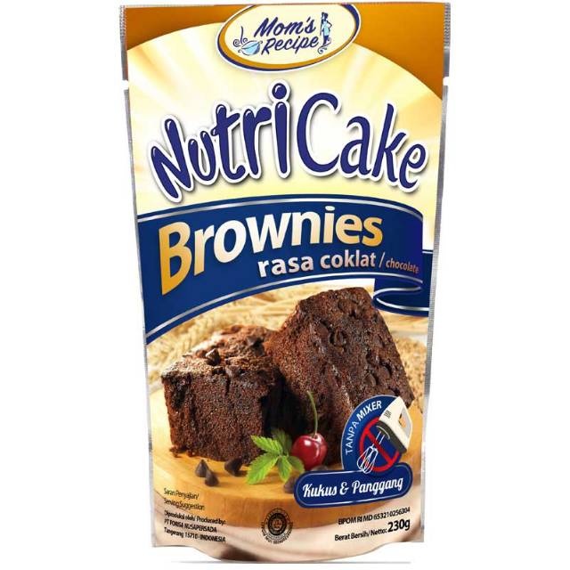 

Nutricake brownis 230gr