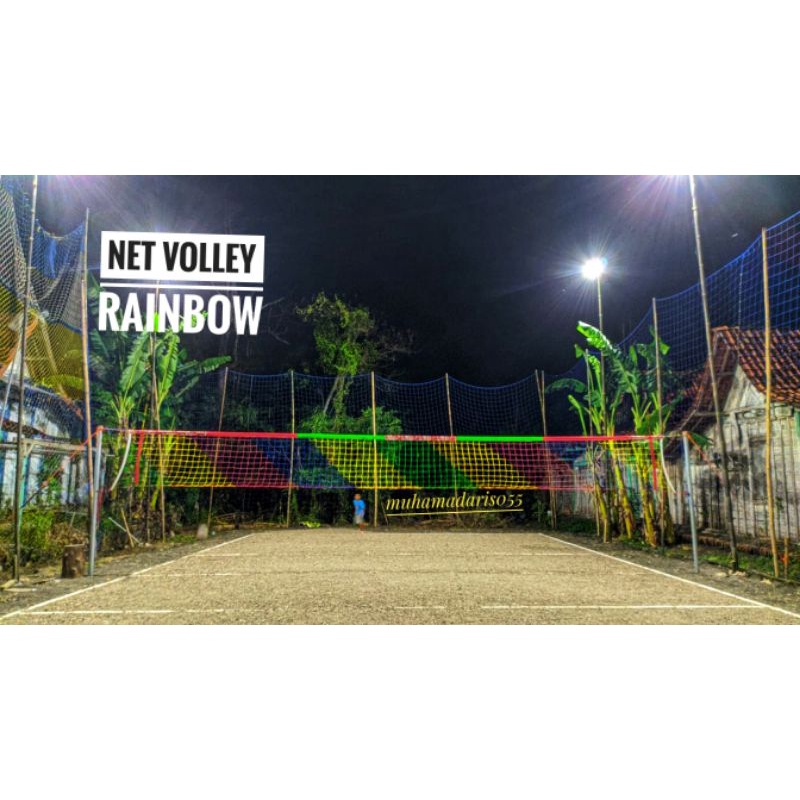 Jaring net volley/net volley ball/volley ball net mizuno ORIGINAL Super (RAINBOW)