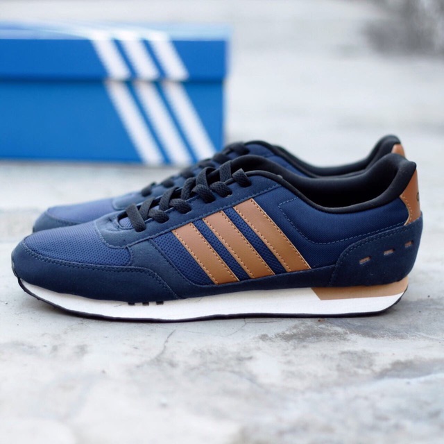 adidas neo city racer navy brown