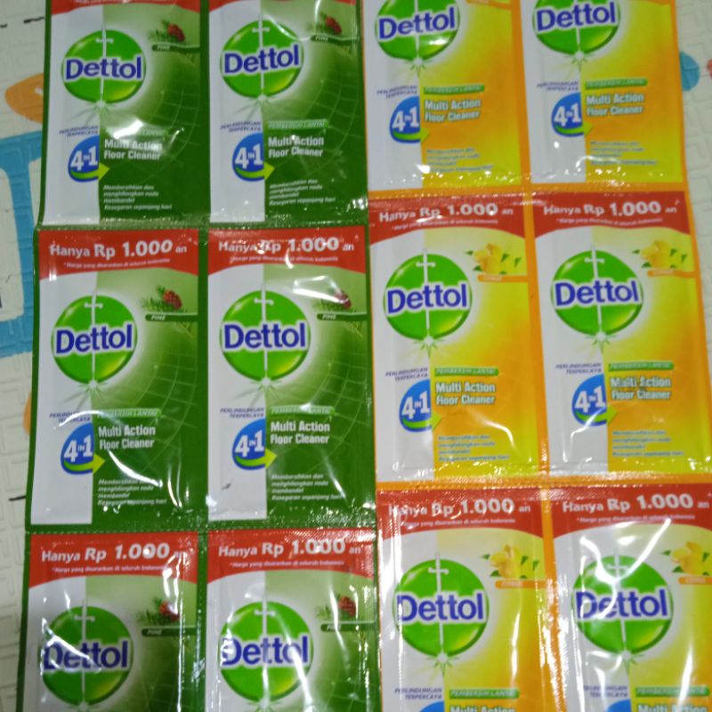 Dettol Pembersih Lantai 30ml isi 12shaset