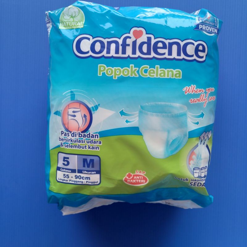 Original Diapers confidence pants M isi 5/ pampers celana dewasa M isi 5 Exp Baru