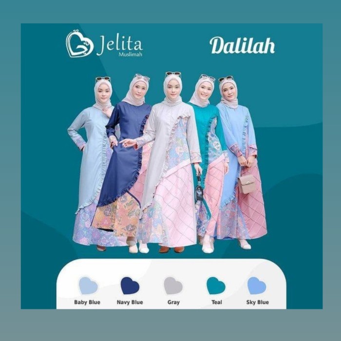 PREMIUM JELITA MUSLIMAH DALILAH DRESS