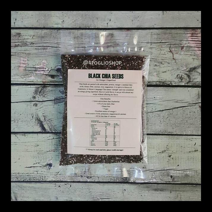 

SALE! ORGANIC BLACK CHIA SEEDS 100 GRAM (CERTIFIED) PALING MURAH