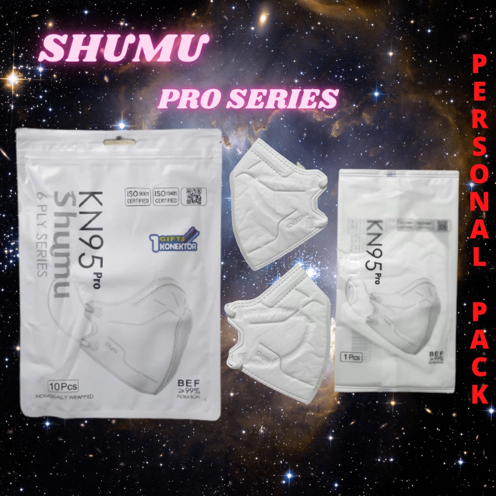 Masker Shumu Kn95 Pro 6 Ply Premium Kn 95 Kemenker 1Pcs