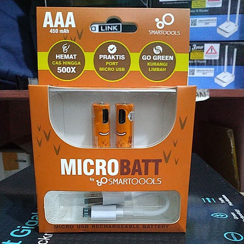 BATERAI CAS RECHARGABLE AAA SMART TOOLS
