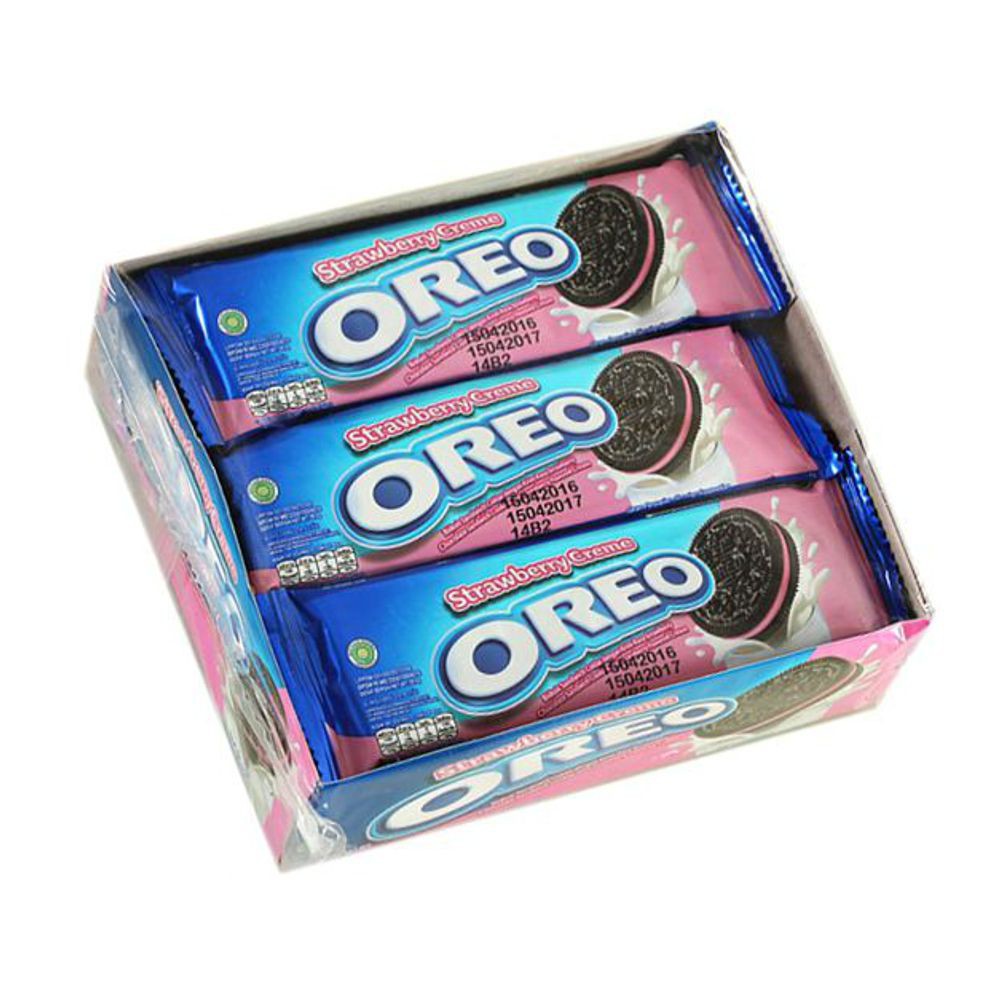 

Oreo Strawberry Creme isi 3 keping 1 Pak