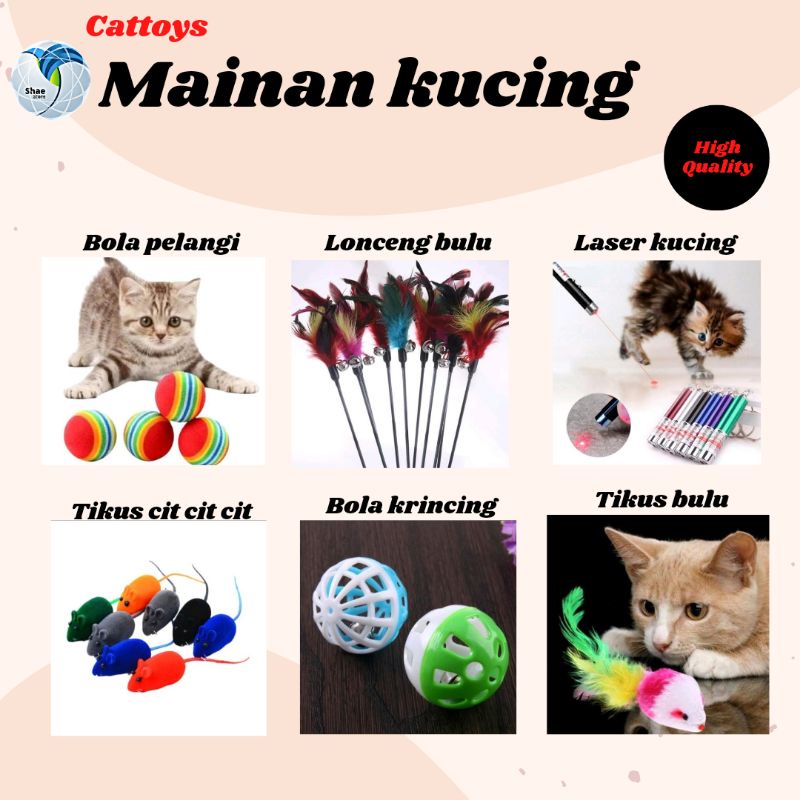 MAINAN KUCING CAT TOYS LENGKAP MURAH