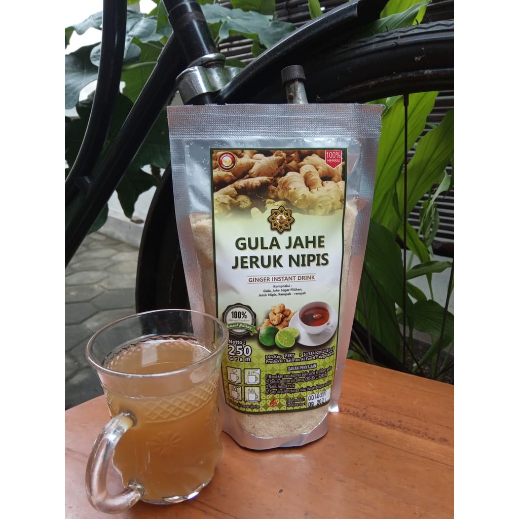 

minuman serbuk siap seduh gula jahe jeruk nipis instan