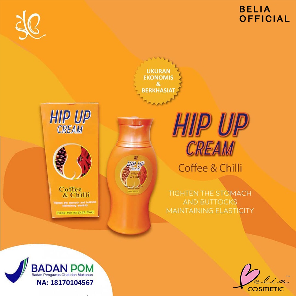 ❤ BELIA ❤ SYB Hip Up Cream Coffee &amp; Chili | Cream Tubuh | Cream Pengencang Kulit (✔BPOM)