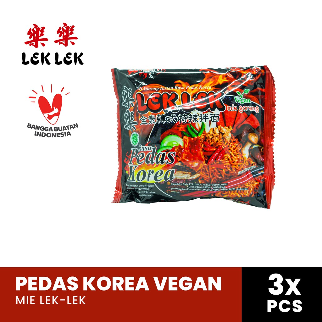 

Mie Lek-Lek Pedas Korea Vegan [3 PCS]