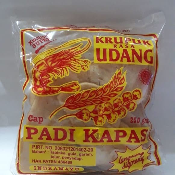 

TERBARU Oleh2 Khas Cirebon Kerupuk Udang PADI KAPAS Biasa - Rasa Udang