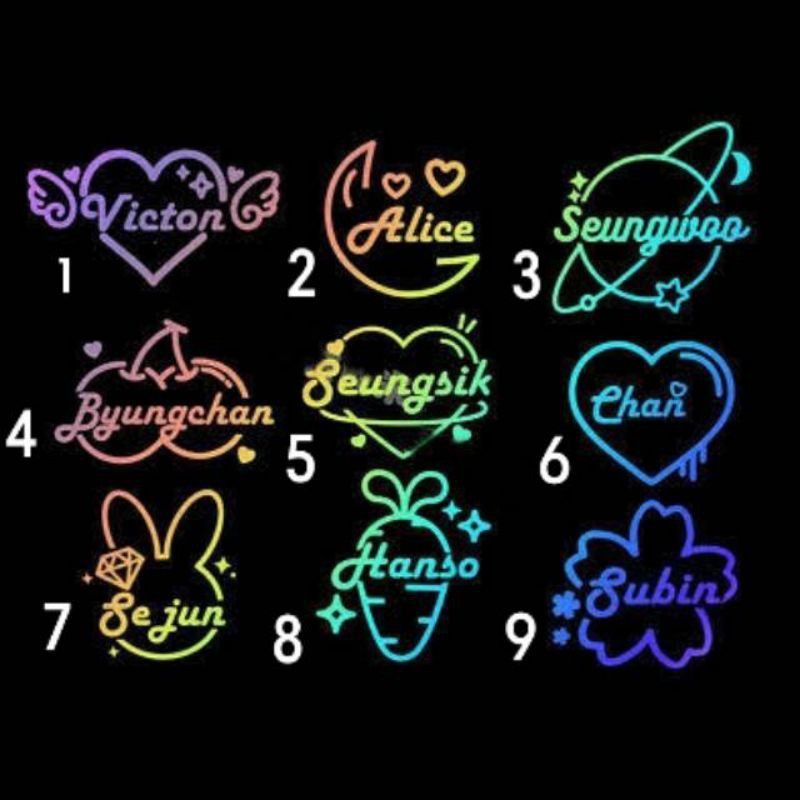 

viction sticker hologram (bisa request nama lain)