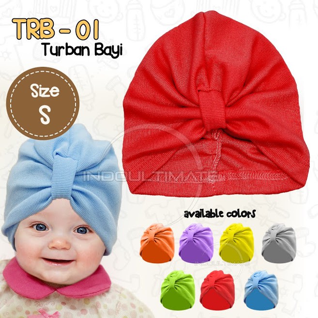 kupluk Turban Anak Bayi Perempuan 0-9 Bulan Turban Kerudung Bayi Anak Perempuan Kupluk Bayi TRB-01