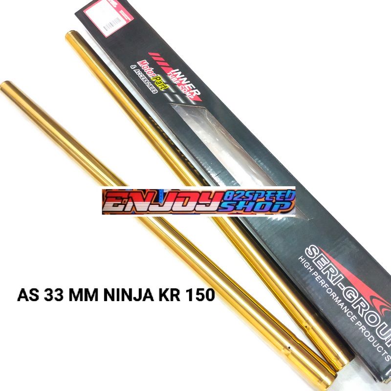 Sepasang Batang As Shock 33 mm Ninja R 150 Gold Inner thailand