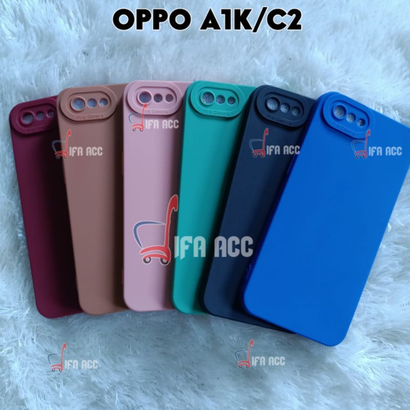 CASE OPPO A1K / REALME C2 CASE TPU PRO MACARON PELINDUNG CAMERA 360