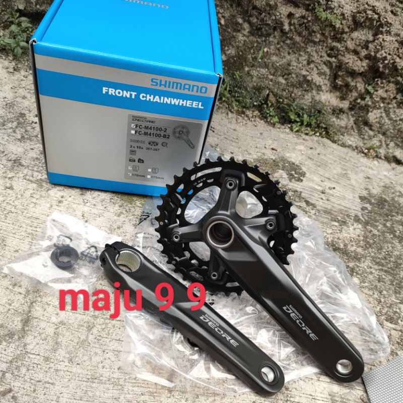 Crankset Shimano Deore M4100 36/26T Hollowtech2 Ht2 Double Crank Set Mtb