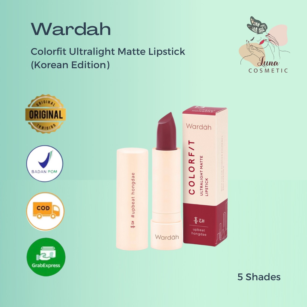 Wardah Colorfit Ultralight Matte Lipstick - Ringan dan Lembut di Bibir (Korean Limited Edition)