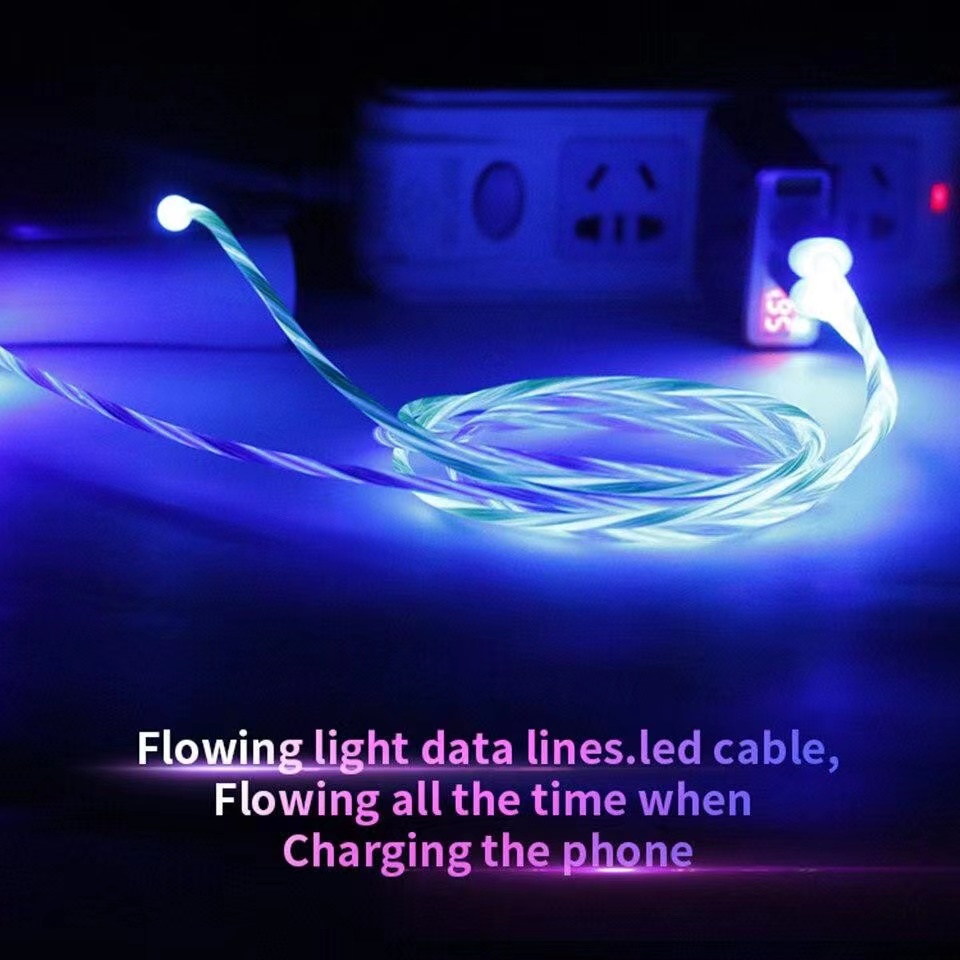 KABEL DATA LAMPU LED 3A JACK 3 IN 1 CHARGER MAGNET FAST ORIGINAL LED-7