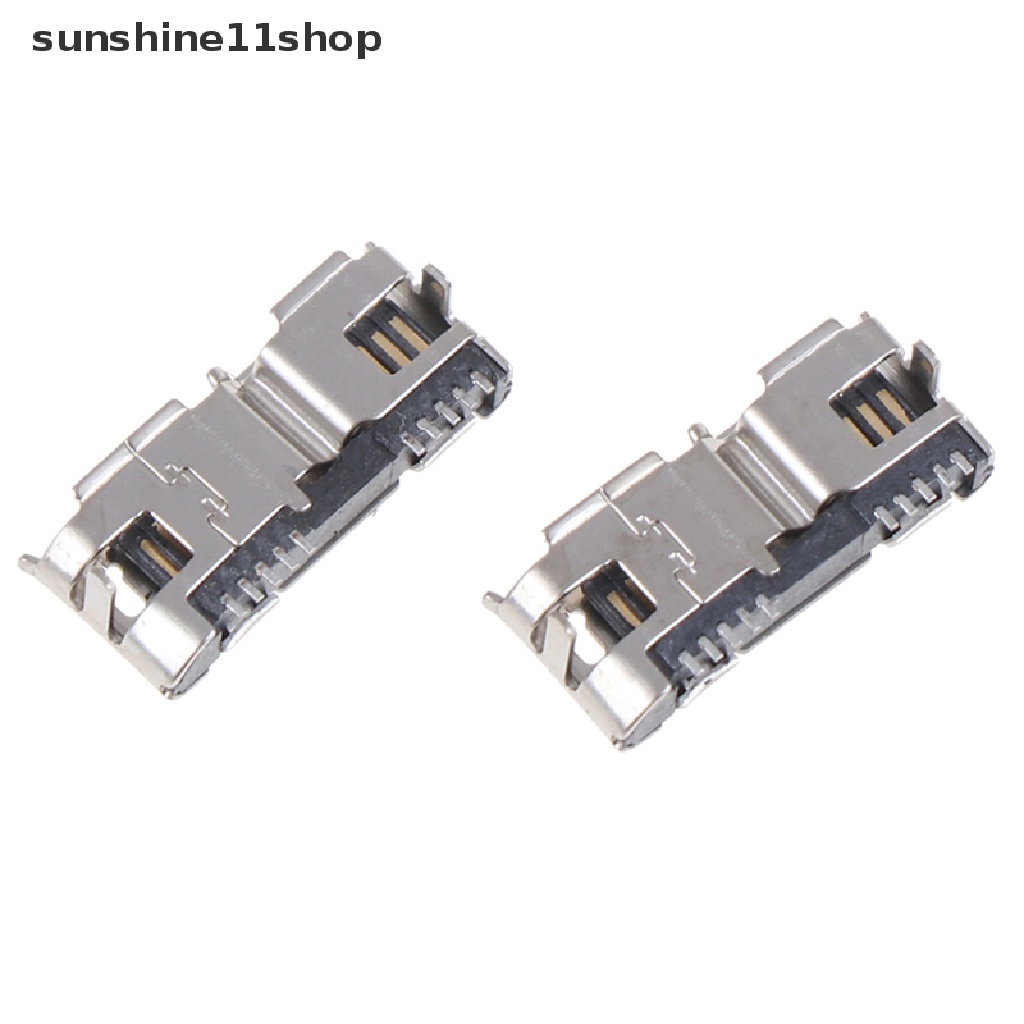 Sho 2pcs Konektor Mikro USB 3.0 Female Socket 5pin Untuk Hard Disk Mobile