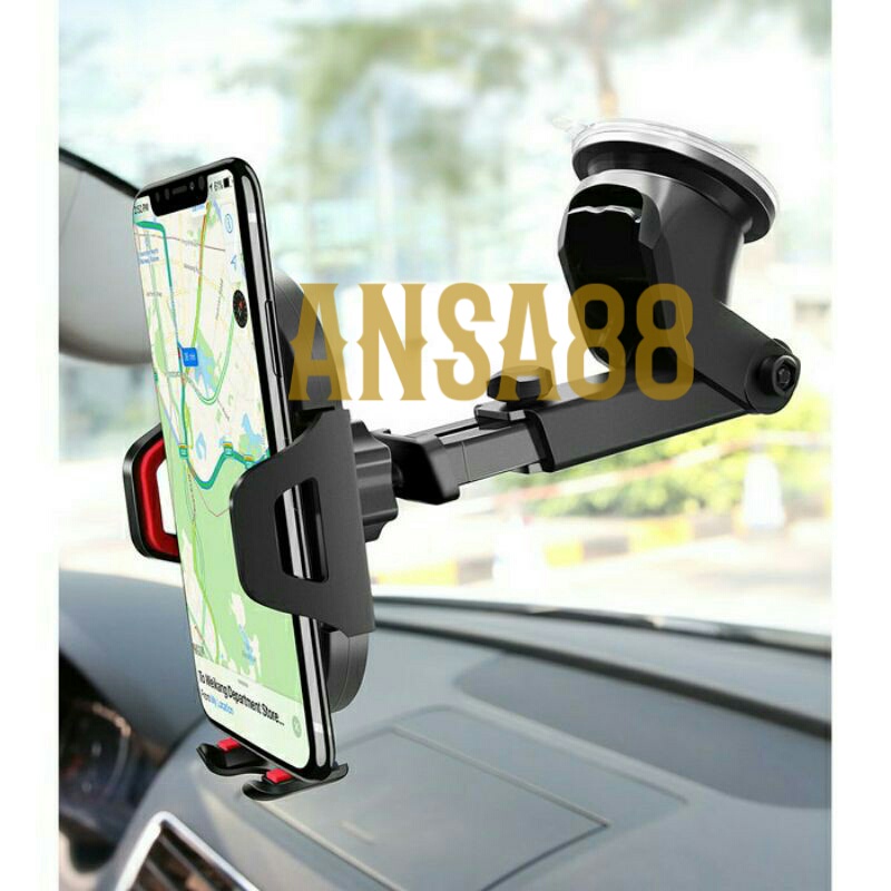 holder hp tempel kaca mobil puter 360° holder mobil robot suction cup