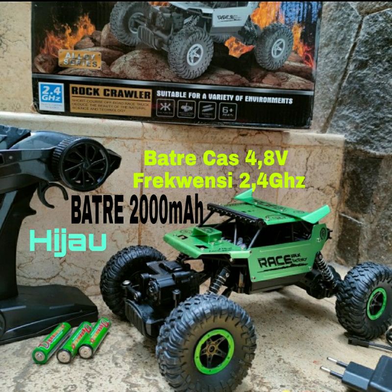 MOBIL REMOT RC OFFROAD METAL 4WD 2,4Ghz BATERE 9000mAh DURASI MAIN 1JAM MAINAN RC REMOTE CONTROL