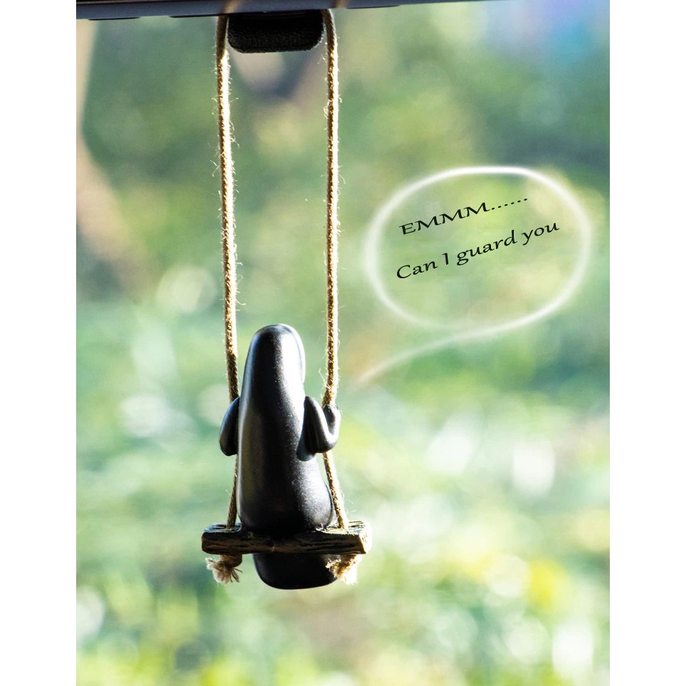 Dekorasi Spion Mobil Car Pendant Faceless Spirited Away - TE-20 - Black