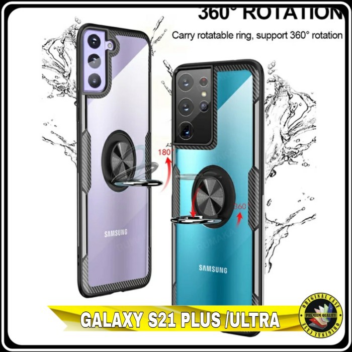 Casing Samsung Galaxy S21 S 21 Ultra Hardcase Iring Magnetic