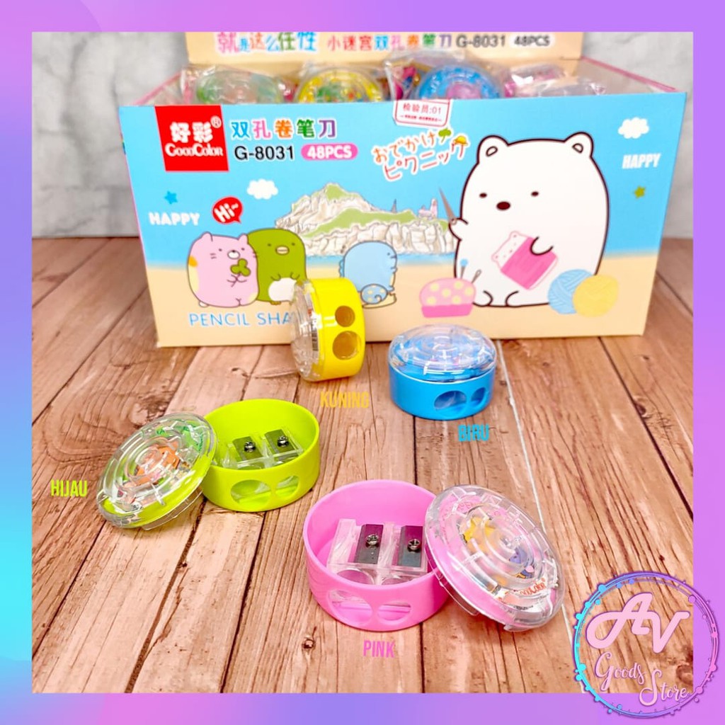 

rautan / serutan fancy / orotan / ongotan murah / rautan 2 lubang + mainan