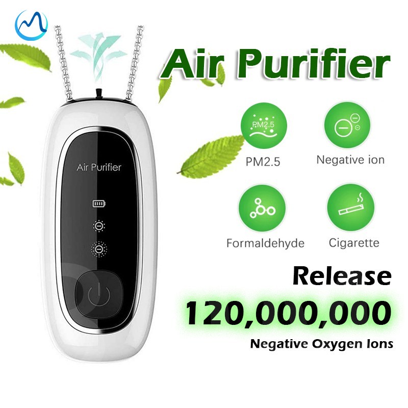 Kalung Negatif Ion Portabel Air Purifier Anion Wearable Air Purifier Kalung Personal Air Fresher