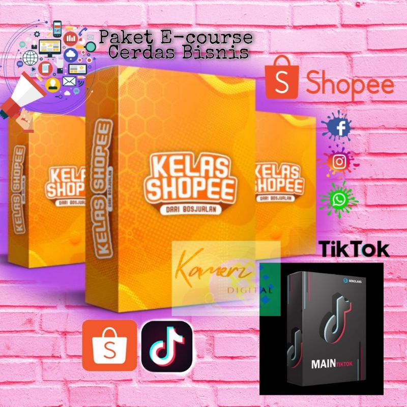 Jual Paket E-Course Cerdas Bisnis/Kelas Shopee/Kelas Tiktok | Shopee ...