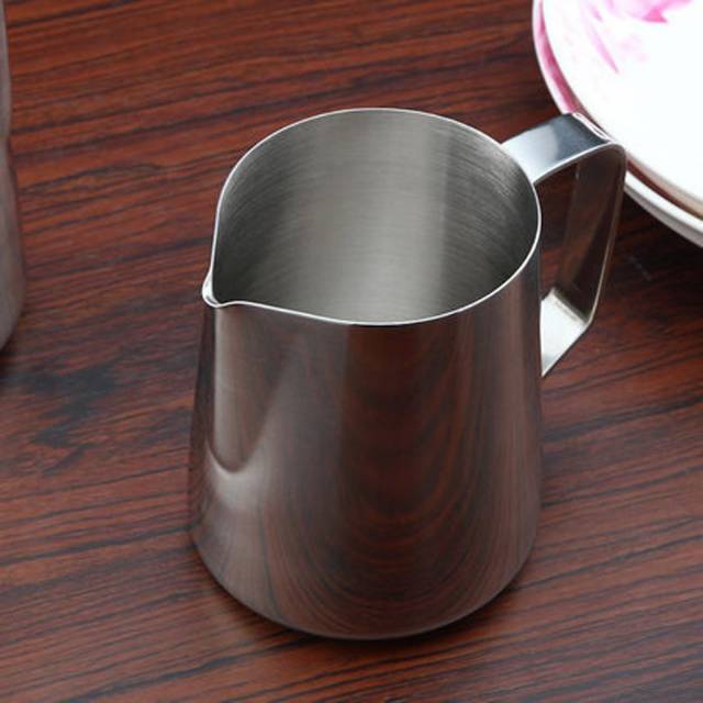 MPro OneTwoCups Gelas Pitcher Kopi Espresso Latte Art Stainless Steel 350ml J068 jn